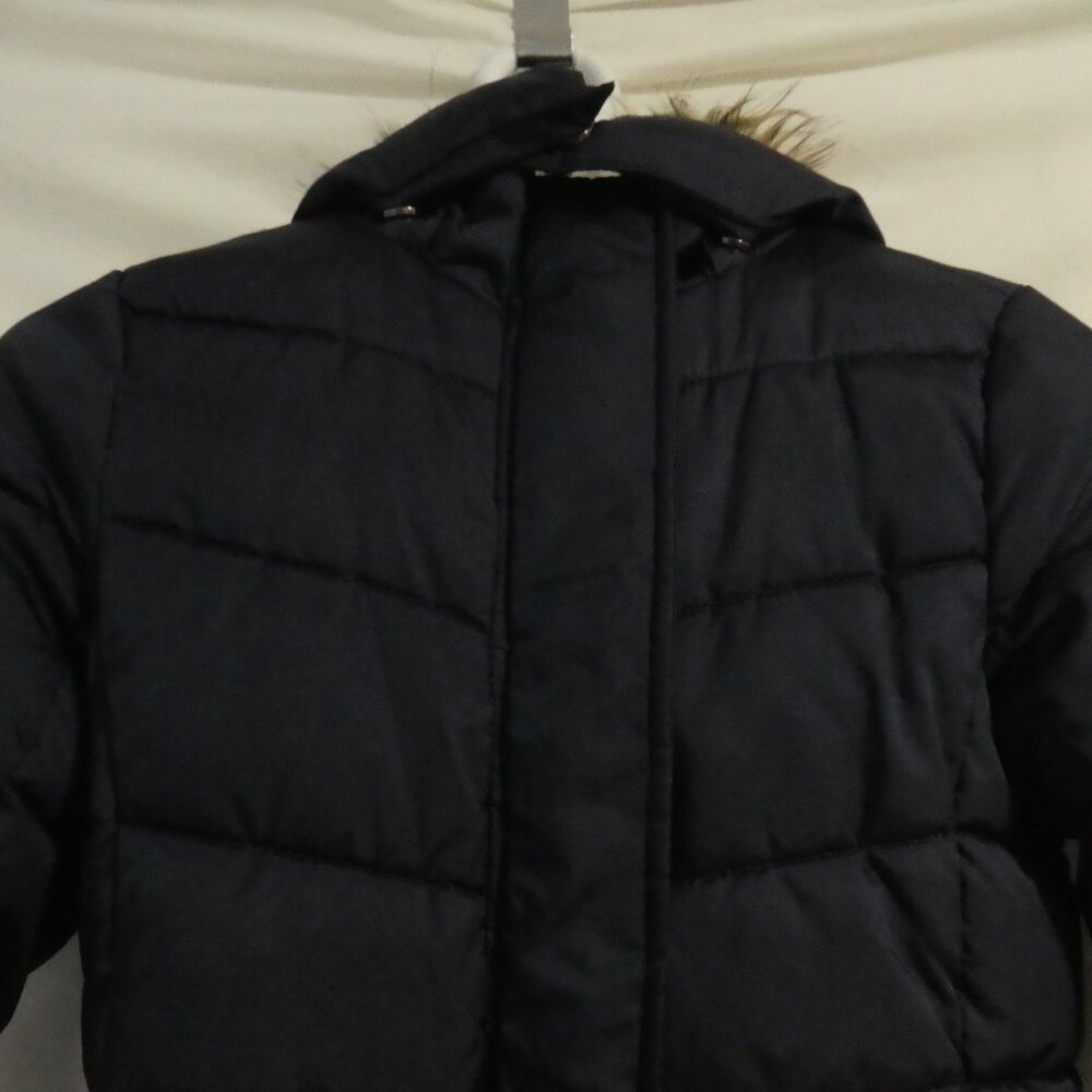 H&M | size 10-11 years | Navy Blue Hooded Quilted Puffer Coat - Parka - Jacket - Picture 5 of 13